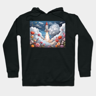 Coloring the Rocket's Ascent (145) Hoodie